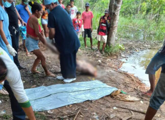 Decapitado e com tripas expostas, cadáver é encontrado em igarapé; cenas fortes