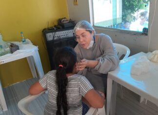 “Dente de Leite” do TCE-AM realiza mais uma ação de saúde bucal no Conjunto Cidadão 10