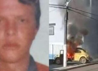 Adolescente coloca fogo em carro com ex-namorado dentro