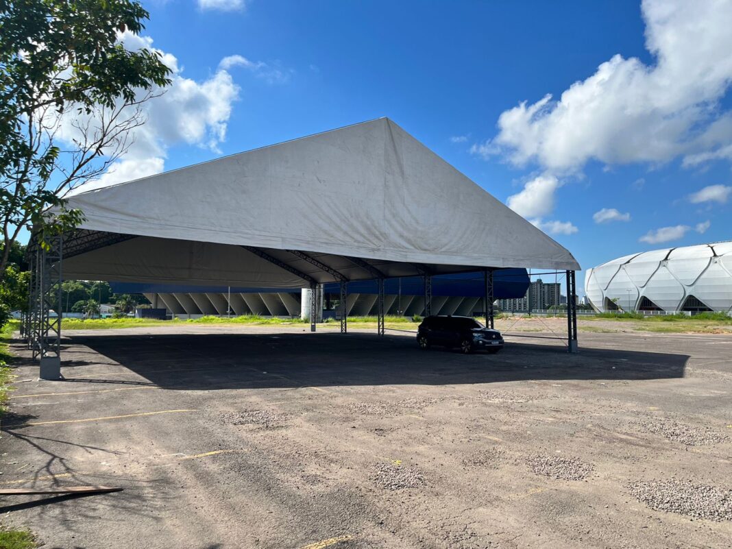 Feira que será inaugurada conta com uma tenda galpão 20x25 metros quadrados_FOTO_YASMIM NEGREIROS_ADS (2)