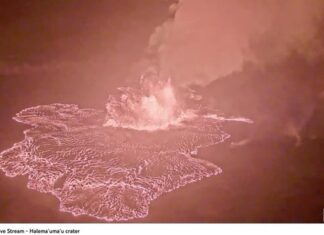 Vulcão entra em erupção durante as primeiras horas da manhã no Havaí, veja o vídeo