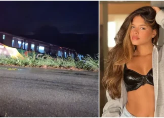 Ônibus de cantora Brisa Star e banda cai em ribanceira em rodovia