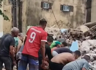 Sobe o número de mortos após desabamento de prédio em PE