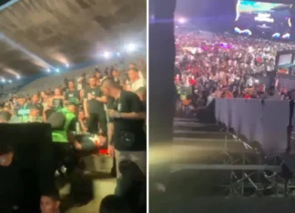 Rampa desaba e deixa cerca de 25 feridos em festival de música no Estádio Serra Dourada, veja o vídeo