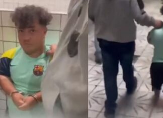 VÍDEO: Preso por assalto, anão é ironizado por policiais: “Pega a escada”