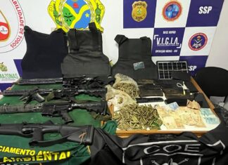 Base Arpão: SSP-AM apreende fuzis e munições em Coari