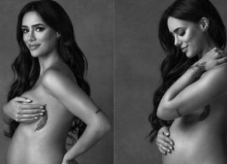 Grávida de Neymar, Bruna Biancardi exibe barriga em ensaio fotográfico