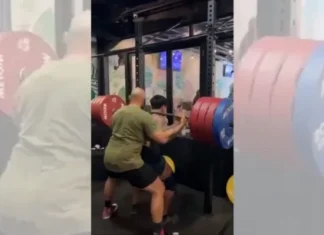 Homem morre ao tentar fazer agachamento com 210kg, cenas de vídeo fortes