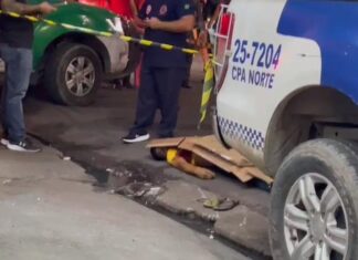 Execução: homem de 27 anos é assassinado com oito tiros no momento em que saída de uma drogaria