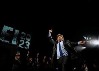 Argentina: Com 61, 21% dos votos apurados  Javier Milei da Direita é o mais votado