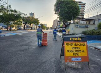 Boulevard Álvaro Maia começa a receber obra de implantação de rede de esgoto a partir deste domingo (27)
