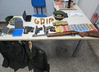Indivíduo que se passava por capitão do exército é preso em posse de armas de fogo e munições