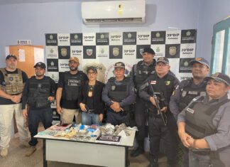 Em ação conjunta em Autazes, PC-AM e PMAM aprendem drogas, dinheiro e materiais oriundos do tráfico de drogas