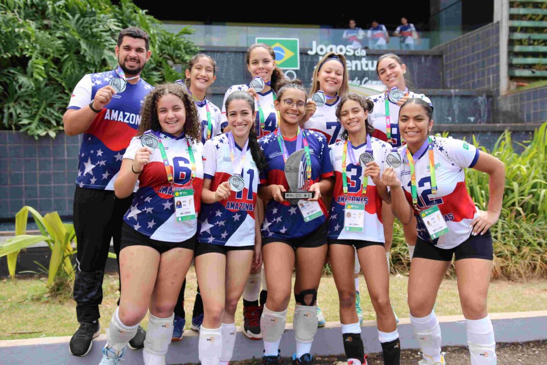 Educação_Jogos da Juventude 2023_Equipe de Voleibol Feminino_Foto_Leonardo Vieira