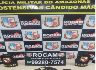 PMAM prende dupla por porte ilegal de arma de fogo