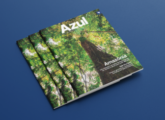 Amazonas é destaque em capa da Revista Azul Linhas Aéreas