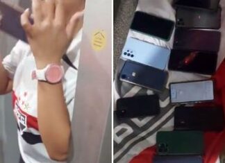 Torcedora do São Paulo furta 13 celulares e é pega pela polícia em festa de título