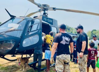 SSP-AM resgata idoso em comunidade isolada pela estiagem