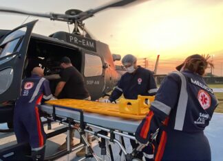 Vítima de acidente de trânsito é resgatada pelas equipes do Dioa/ SSP-AM em Itacoatiara