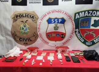 PC-AM e PMAM deflagram Operação Escudo para combater o comércio de drogas em Pauini