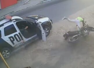 Policiais atropelam, atiram e matam criminosos após série de assaltos