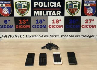 Polícia Militar do Amazonas prende homem em flagrante por assalto a ônibus