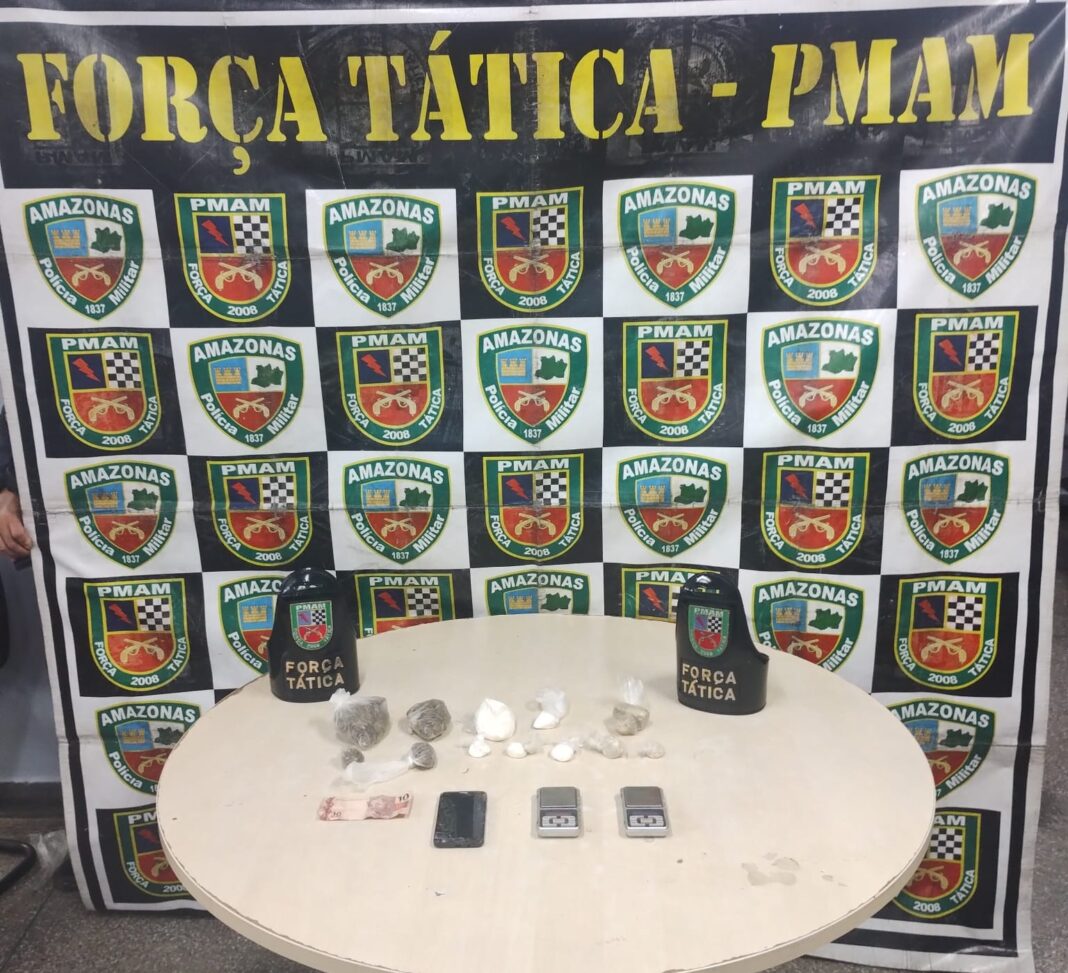 PMAM_POLICIA MILITAR PRENDE 02 PESSOAS COM ENTORPECENTES_FOTO_DIVULGAÇÃO_PMAM