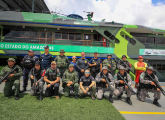 Base Arpão 1: SSP-AM realiza visita técnica para fortalecer ações realizadas pela base flutuante