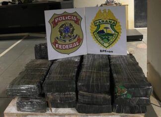 PF e BPFron apreendem 150kg de maconha