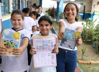 Alunos da EE Profª. Tereza Tupinambá participam de ações em alusão ao “Março Lilás”