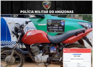 Em Lábrea, PMAM recupera motocicleta adulterada com restrição de roubo