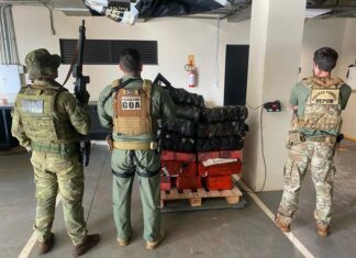 PF, BPFron e GOA/PCPR apreendem mais de 500 kg de droga