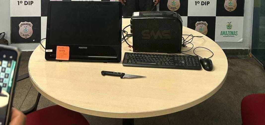 PMAM_22ª CICOM DETÉM 01 NACIONAL POR FURTO_FOTO_DIVULGAÇÃO_PMAM