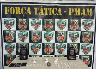 Ação da PMAM resulta na prisão de casal por crime de tráfico de drogas
