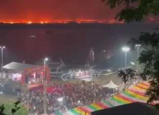 Vídeo mostra incêndio no Pantanal durante festa de São João em Corumbá (MS) e gera críticas de internautas