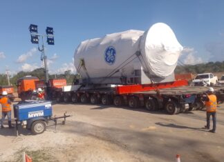 Obra do Complexo Azulão 950, em Silves, avança com a chegada de equipamentos para montagem das usinas termelétricas