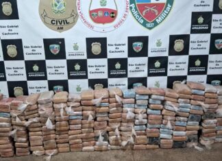 PC-AM e PMAM apreendem 350 quilos de drogas e prendem quinteto, em São Gabriel da Cachoeira