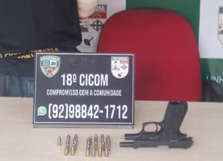Polícia Militar do Amazonas prende homem com arma de fogo na zona norte