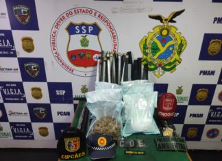 Base Arpão 1: Polícia apreende cerca de 12 kg de drogas escondidos dentro de embarcação, em Coari