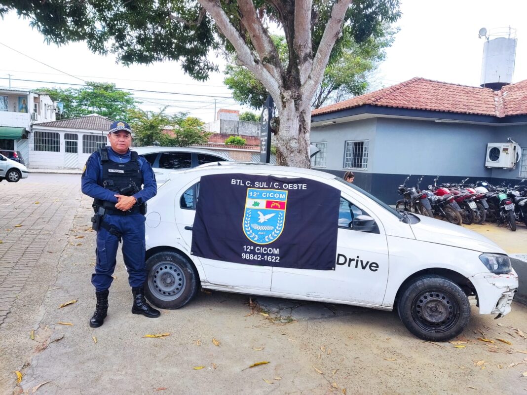 PMAM_12ª_CICOM_LOCALIZA _VEICULO_RESTRIÇÃO_FOTO_DIVULGAÇÃO_PMAM