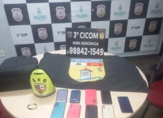 Polícia Militar do Amazonas intercepta roubo que acontecia em ônibus do transporte coletivo