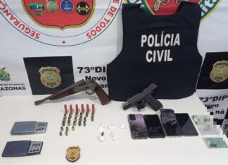 PC-AM prende homem com armas e drogas dentro de casa, em Novo Aripuanã