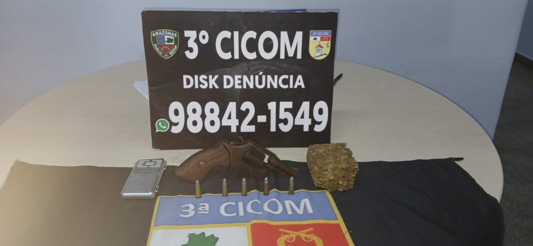 PMAM_APREENSÃO DE ARMA E ENTORPECENTE_3ª CICOM