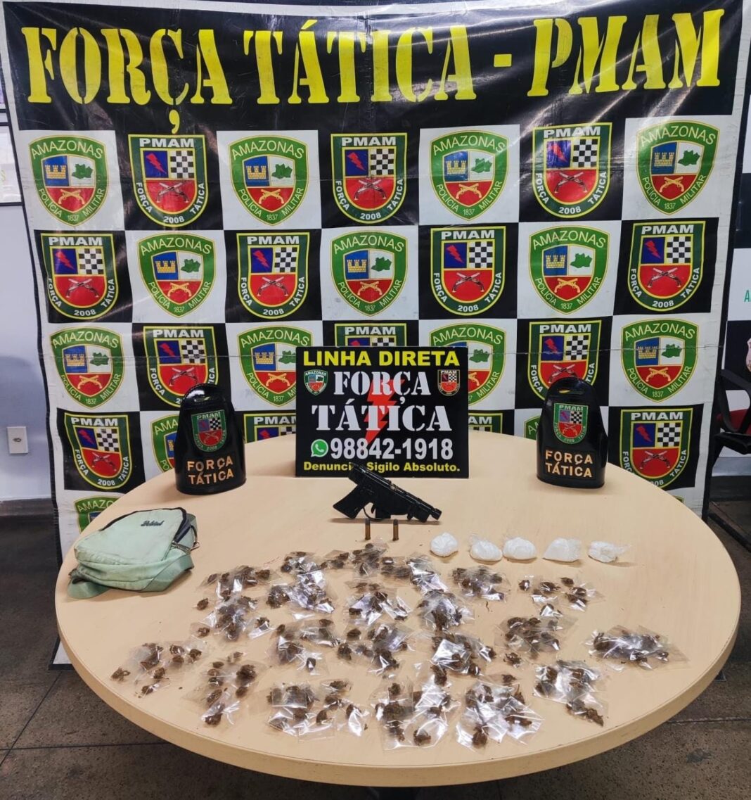 PMAM_TRÁFICO DE DROGAS PORTE DE ARMA DE FOGO_FORÇA TÁTICA