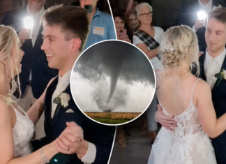 Em meio a tornado, casal é forçado a dançar a primeira dança no porão: ‘Caos se instalou’