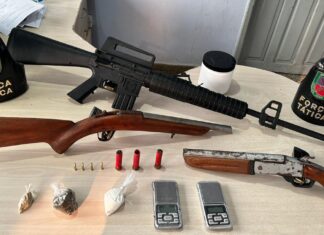 Durante o feriado prolongado, operação Águas Seguras apreende diversas armas de fogo no interior