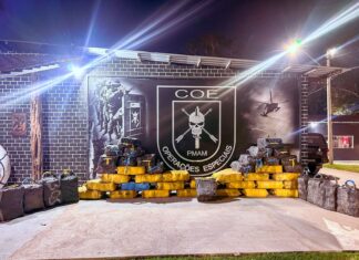 Em ação conjunta no Iranduba, Polícia Militar do Amazonas e Polícia Federal apreendem mais de 2,1 toneladas de drogas