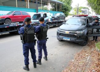 Durante ronda escolar na zona Oeste, agentes da Romu apreendem dois veículos furtados