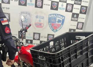 Na zona leste, Polícia Militar do Amazonas prende homem e recupera motocicleta roubada