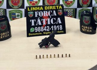 Na zona oeste de Manaus, Polícia Militar do Amazonas prende homem e apreende duas armas de fogo